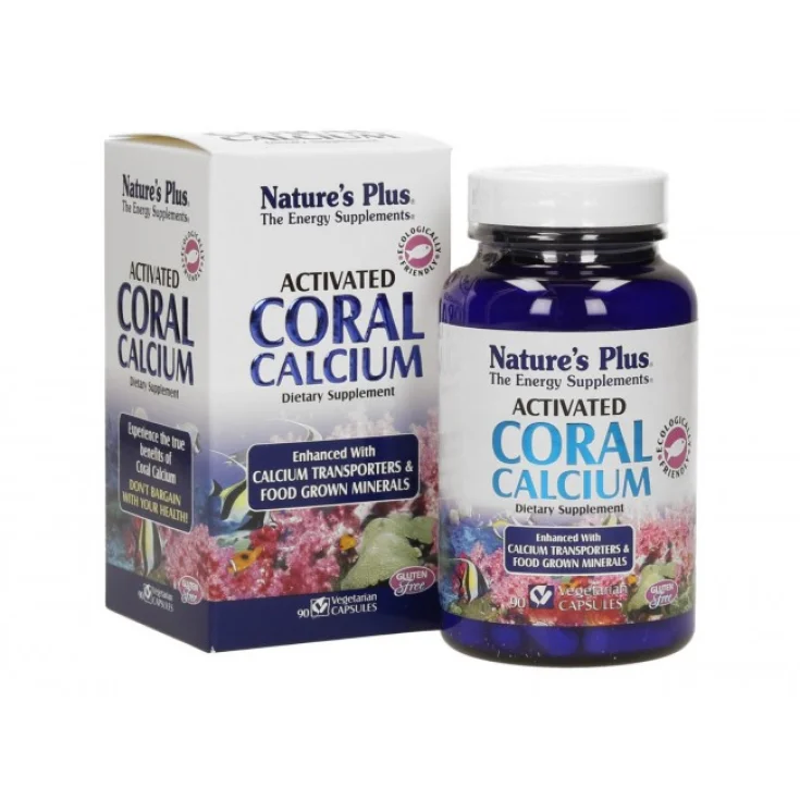 Nature's Plus Activated Coral Calcium Food Supplement 90 Capsules