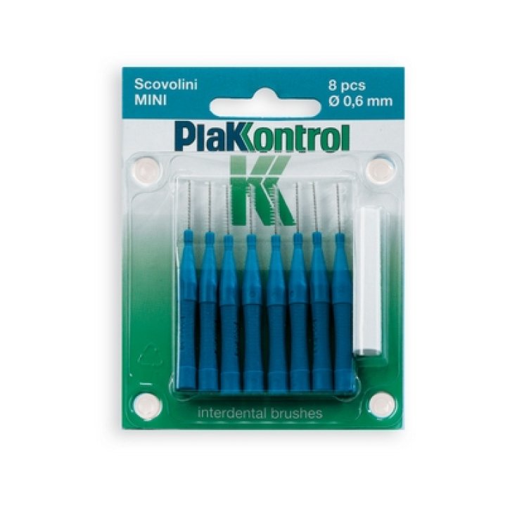 Plakkontrol Brushes With Fixed Handle 0,6mm 8 Pieces