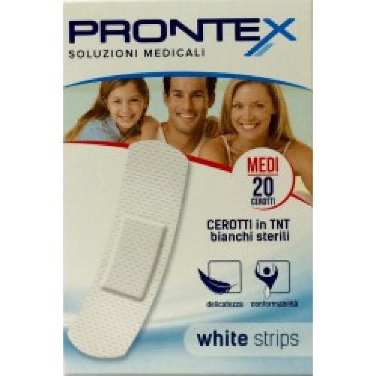 Safety Prontex White Strips White Patches 20 Medium Patches