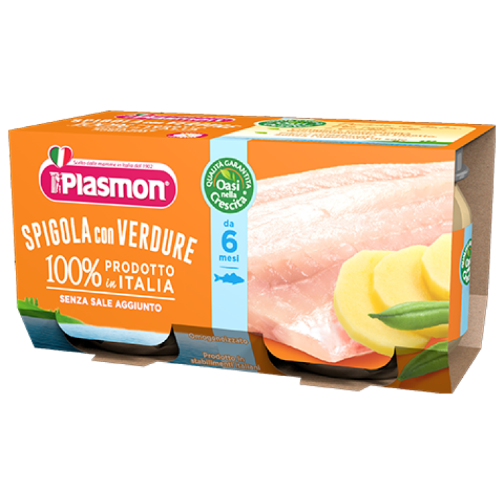 Plasmon Homogenized Sea Bass Fish With Vegetables 2x80g