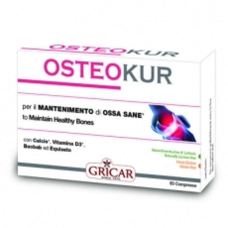 Gricar Chemical Osteokur Food Supplement 60 Tablets