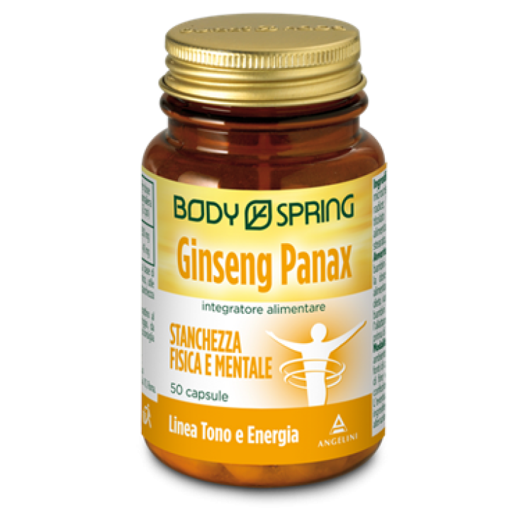 Body Spring Ginseng Panax Food Supplement 50 Capsules