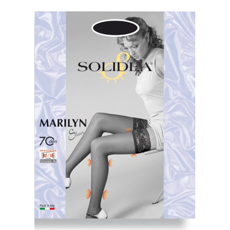 Solidea Marilyn 70 Sheer Stay-up Stockings Color Bronze Size 1-S