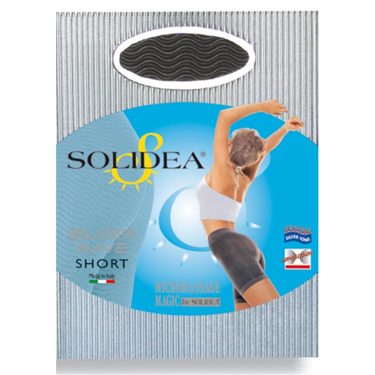 Solidea Silver Wave Short Tights Color Black Size Xl