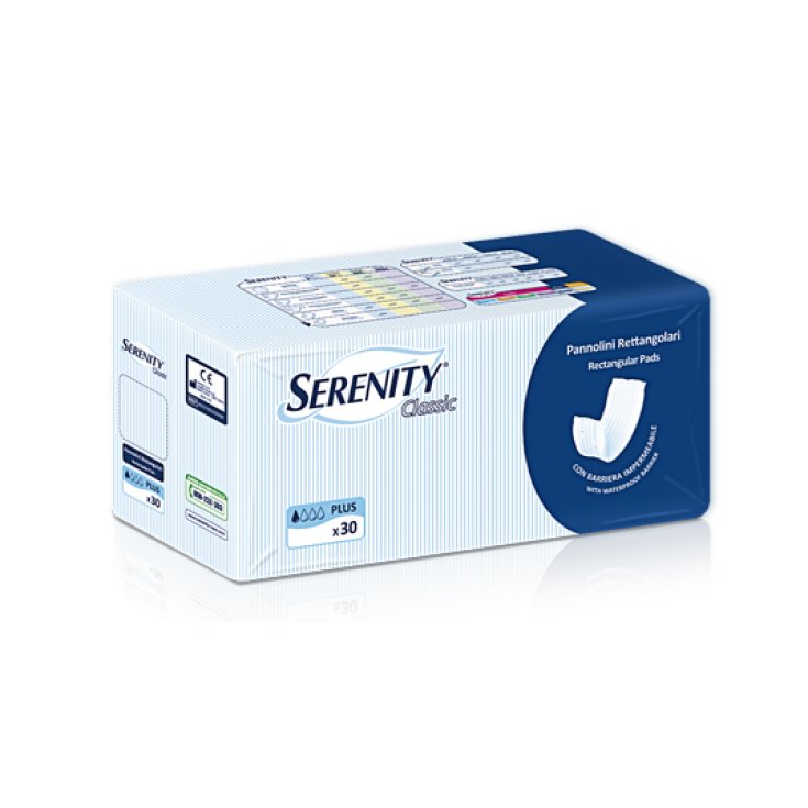 Serenity Rectangular Diaper With Barrier 30 Pieces