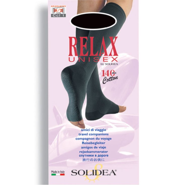 Solidea Relax 140 Knee-highs Open Toe Unisex Color Natur Size 4-Xl