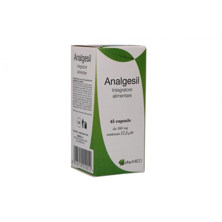 Erbe Med Analgesil Food Supplement 45 Capsules 385 mg