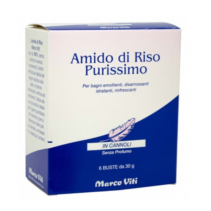 Marco Viti Rice Starch In Cannoli 6 Sachets Of 30g