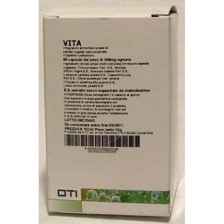 OTI Vita Timo Food Supplement 60 Capsules