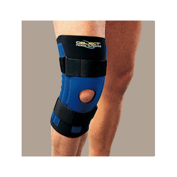 Ro + ten Object Tubular Knee Brace With Spiral Splints And Patellar Stabilizer PR3-408N Ambidextrous Size L