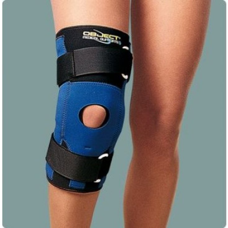 Ro + ten Object Tubular Knee Brace With Articulated Rods Blue Color Size M (Knee 36-39cm)