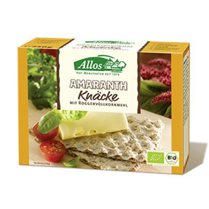 Allos Crackers Wholemeal Rye And Organic Amaranth 250g