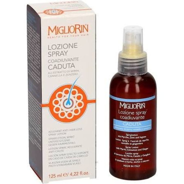 Migliorin Spray Lotion Adjuvant Fall With Extract Of Myrrh Cinnamon And Ginger 125ml