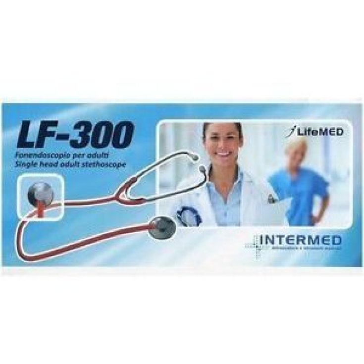 Intermed Lf-300 Adult Stethoscope Black Flat Head