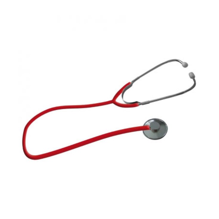 Intermed Stethoscope For Adults For Auscultation Of Sounds Red Color 1 Piece