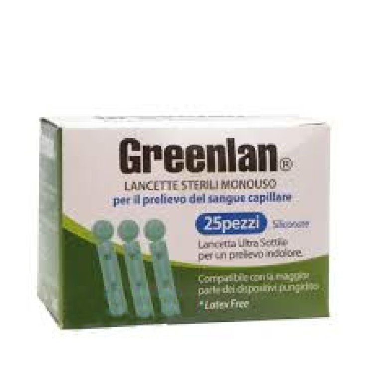 Greenlan Disposable Sterile Lancets 25 Pieces