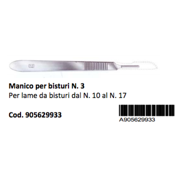 Pharmacare Handle For Scalpel N. 3 1 Piece