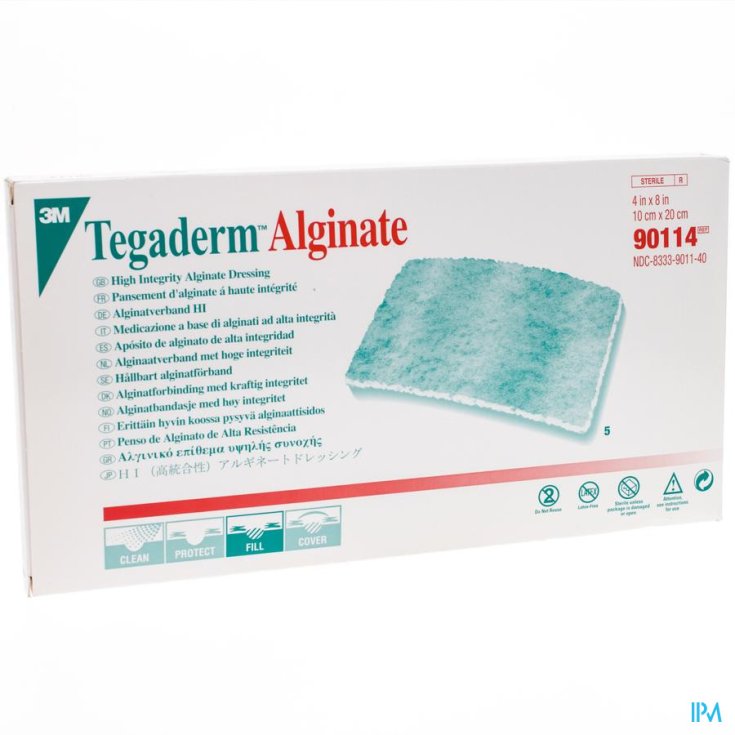 3M Tegaderm Alginate Sterile Gauze 10x20cm 5 Pieces