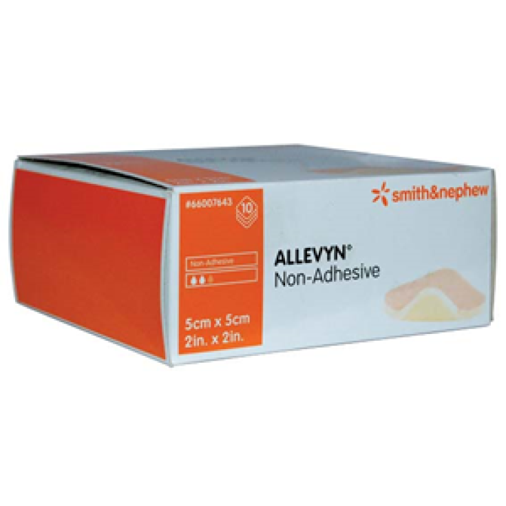 Smith & Nephew Allevyn Non Adhesive Ag Non Adhesive Dressing 5x5cm 10 Pieces