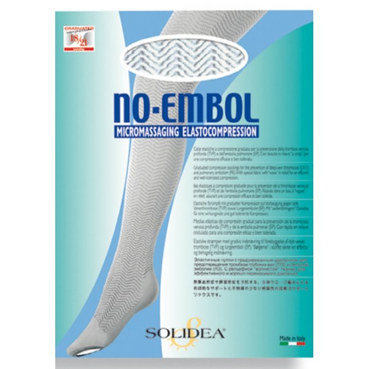 Solidea No Embol Medical Socks White Color Size S