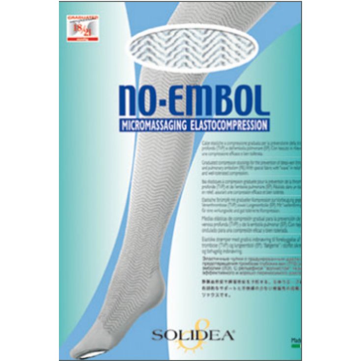 Solidea No Embol Thrombosis Prevention Sock White Color Size M