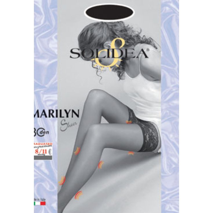 Solidea Marilyn 30 Sheer Hold-up Stocking Color Mink Size 3 1 Pair