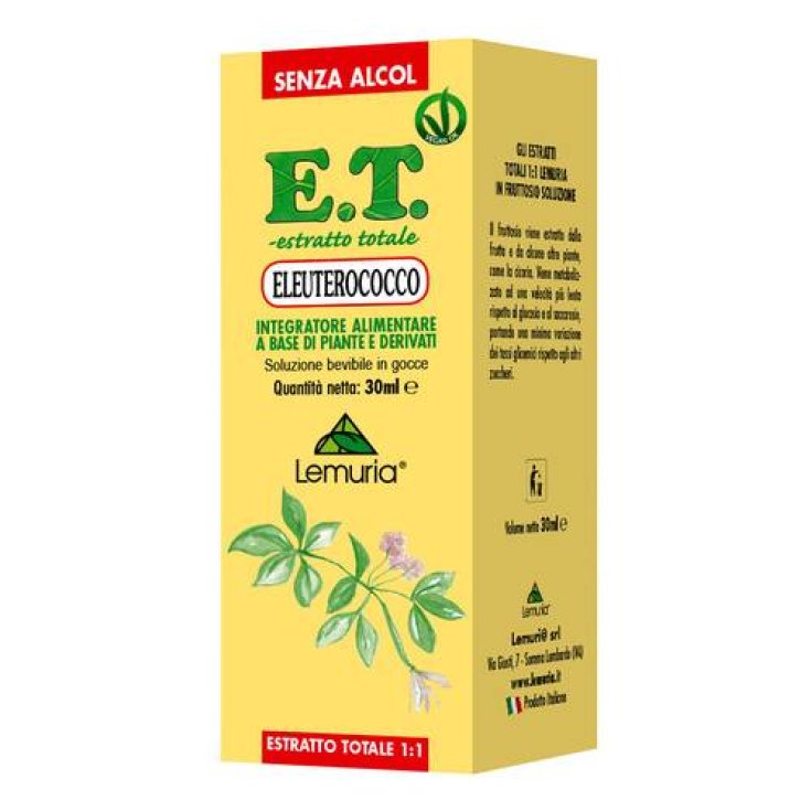 Lemuria Eleutherococcus Total Extract Food Supplement 30ml