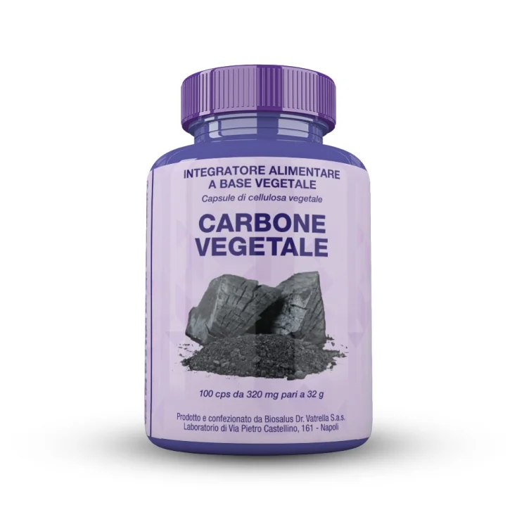 Biosalus® Vegetable Carbon Food Supplement 100 Capsules