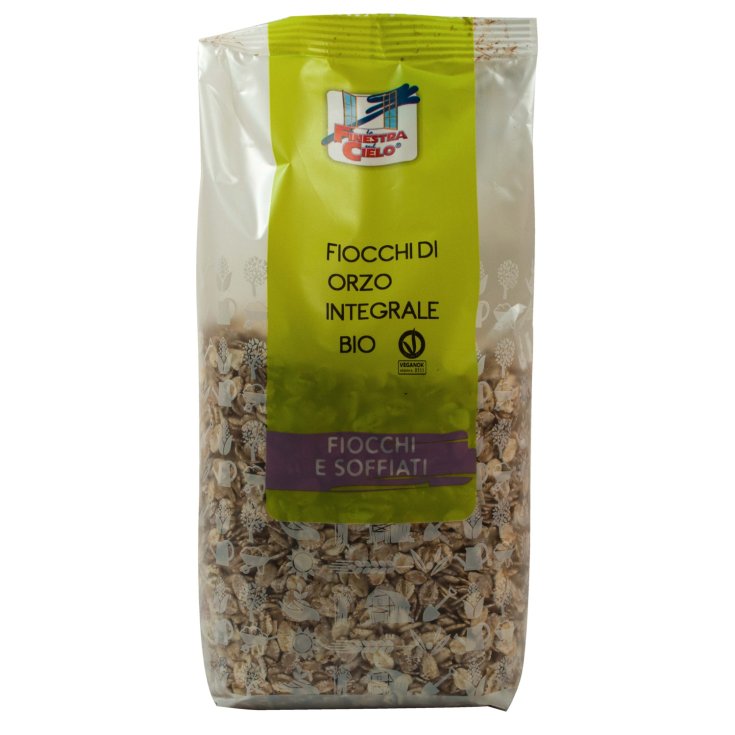 La Finestra Sul Cielo Organic Whole Barley Flakes Breakfast Cereals 500g