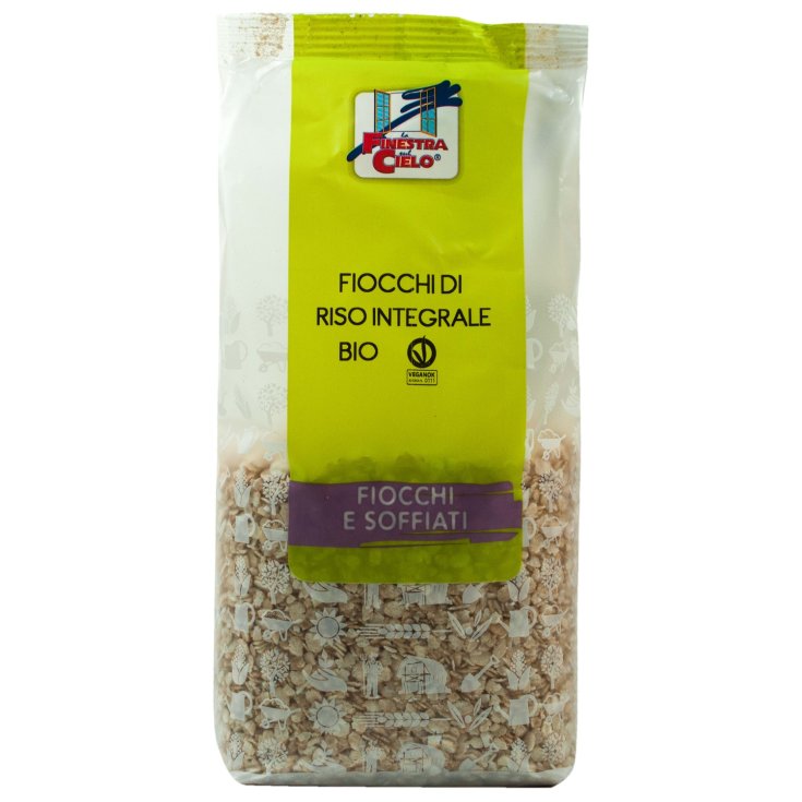 La Finestra Sul Cielo Organic Brown Rice Flakes Breakfast Cereals 500g