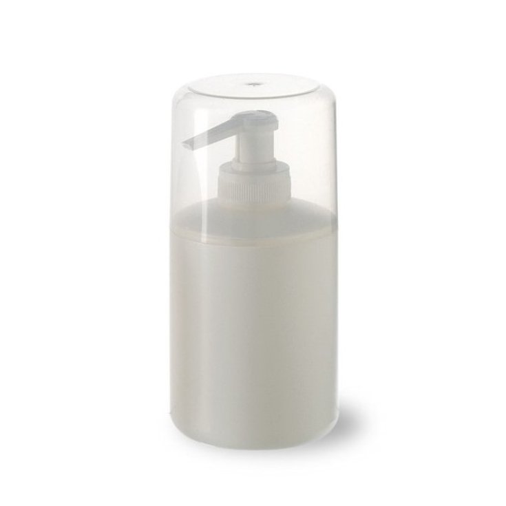 Simonetta Cylindrical White Plastic Bottle With 500ml Doser