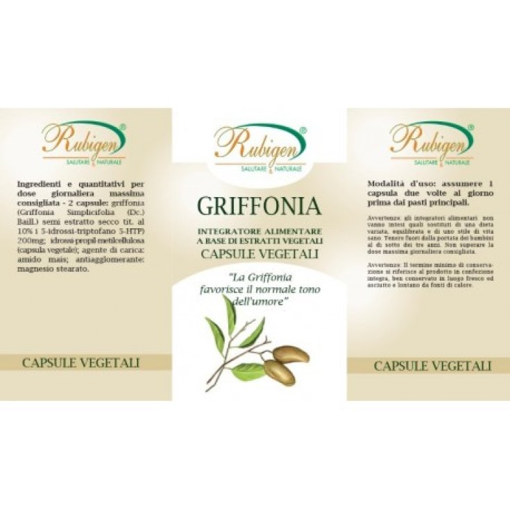 Natur Farma Rubigen Griffonia Food Supplement 60 Vegetable Capsules
