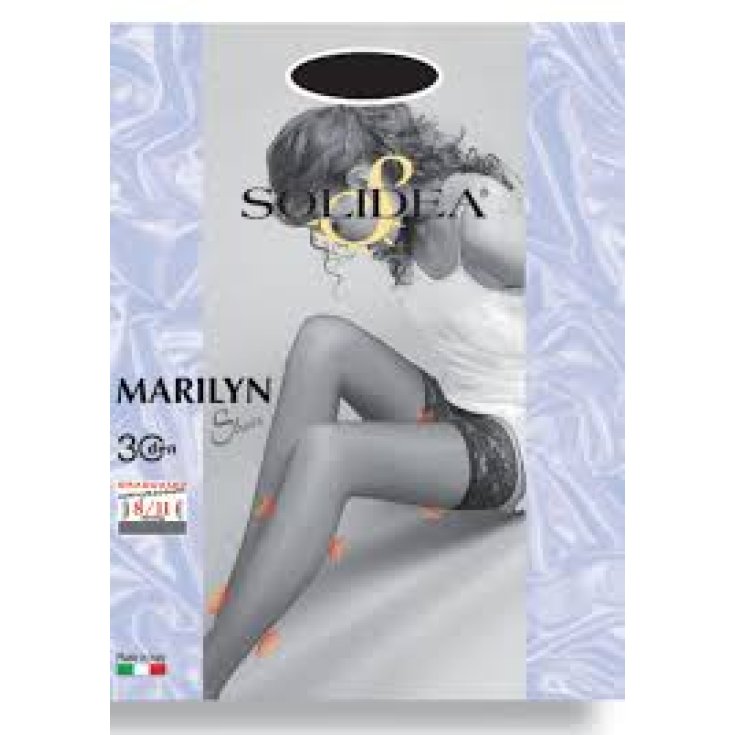 Solidea Marilyn 30 Sheer Stay-up Sand Color Size 1