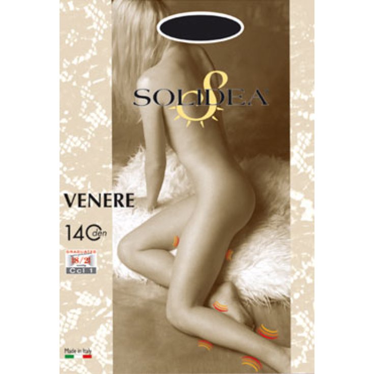 Solidea Venere 140Den Pantyhose Color Smoke Black Size 4