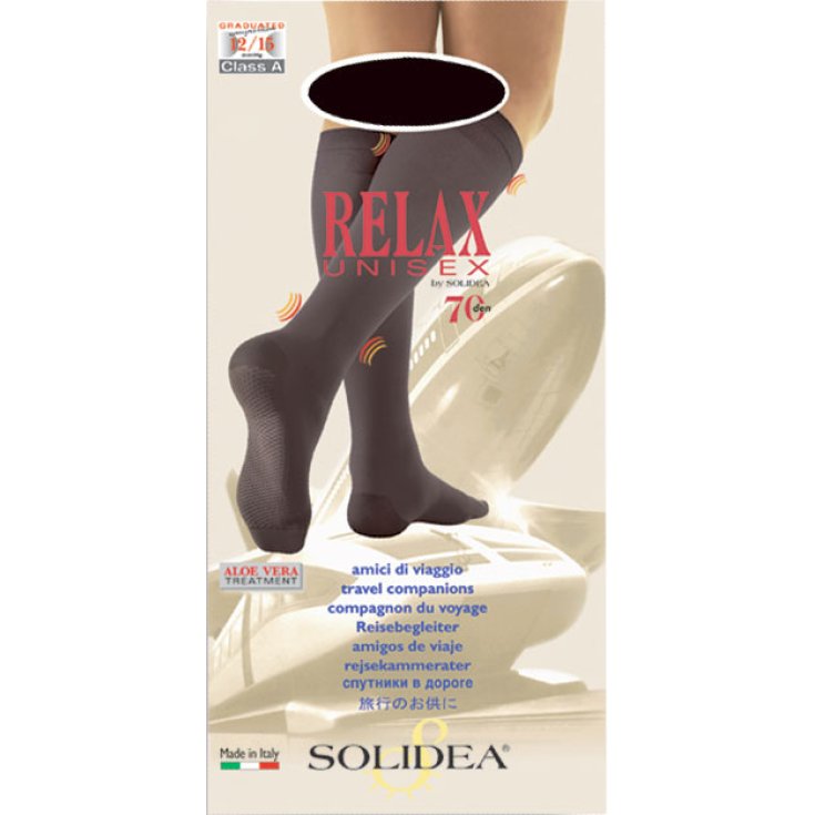 Solidea Relax 70Den Unisex Knee Highs Brown 1