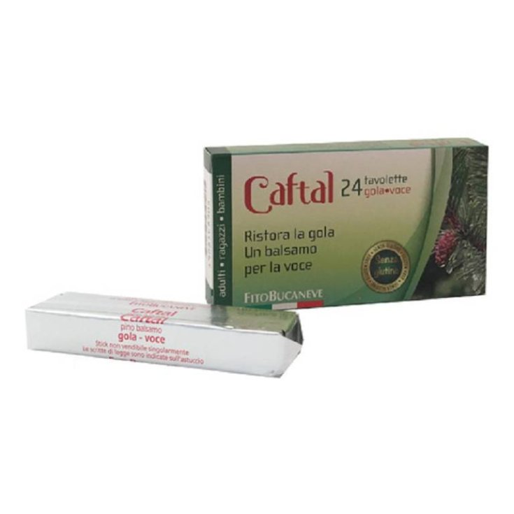FitoBucaneve Caftal Throat Voice Balsamic Candies 24 Tablets 60g