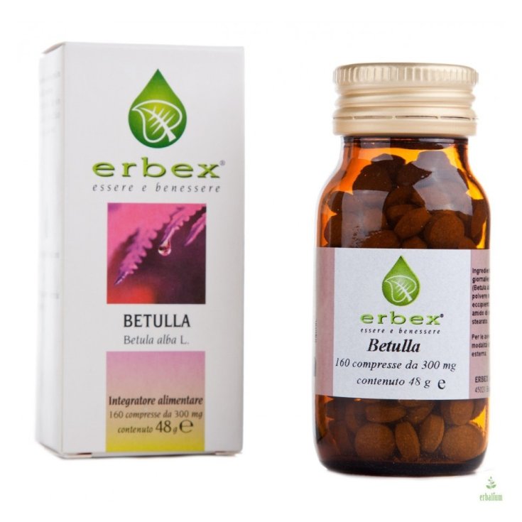 Erbex Birch Food Supplement 160 Tablets