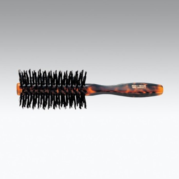 Koh-I-Noor Round Brush Turtle In Black Boar Bristle COD 204 Koh-I-Noor Round Brush Turtle In Black Boar Bristle COD 204