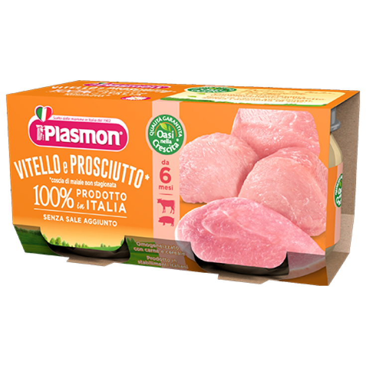 Homogenized Plasmon Of Veal Meat And Cooked Ham 2x80g