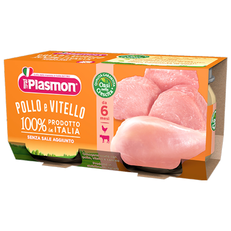 Plasmon Homogenized Veal And Chicken 2x80g