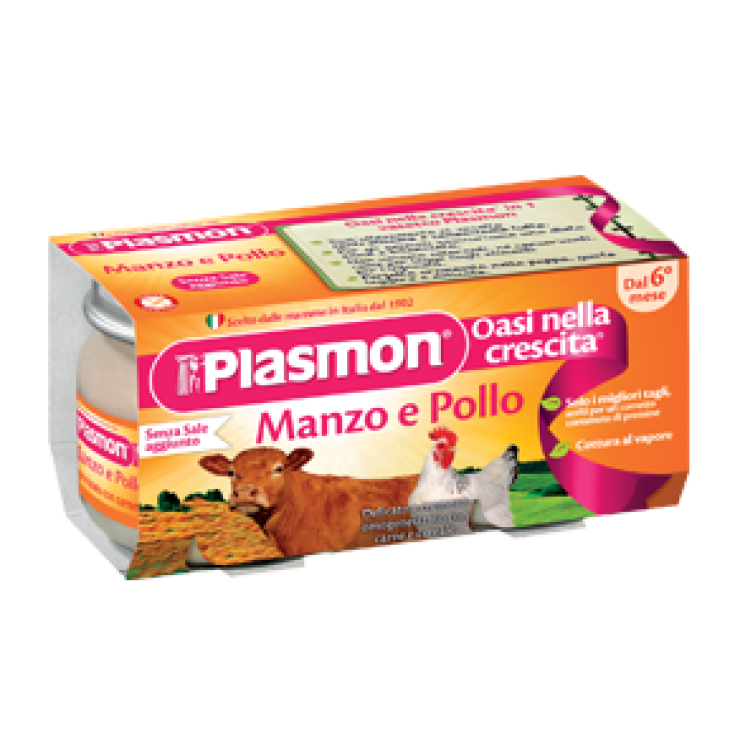 Plasmon Homogenized Meat Beef And Chicken 2x80g