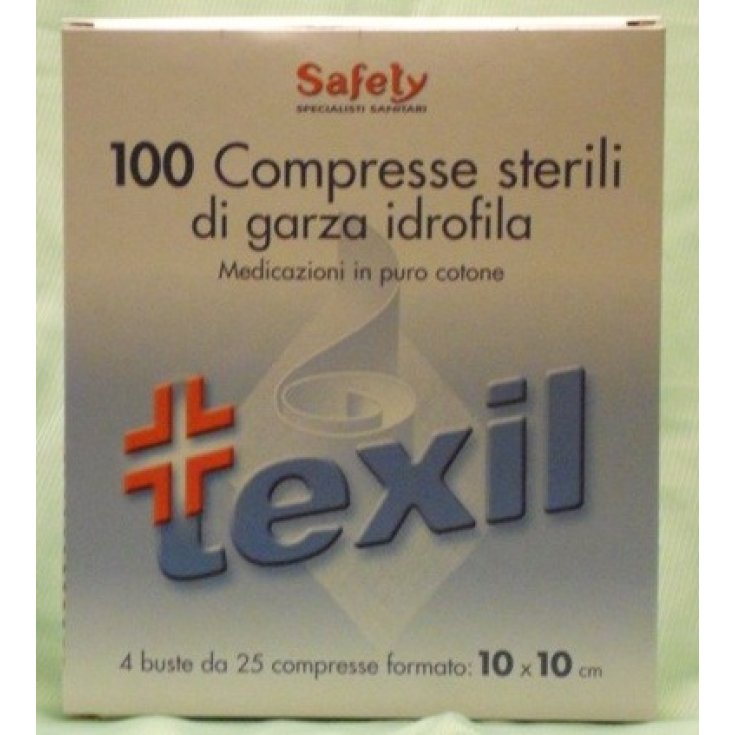 Safety Texil Sterile Gauze 10x10cm 100 Sterile Gauze Tablets