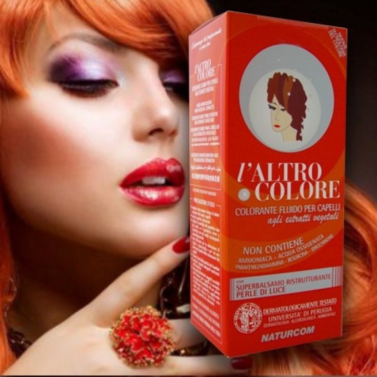 L'Altro Colore Natural dyes without ammonia and oxygenated water. Red copper tone 4/1