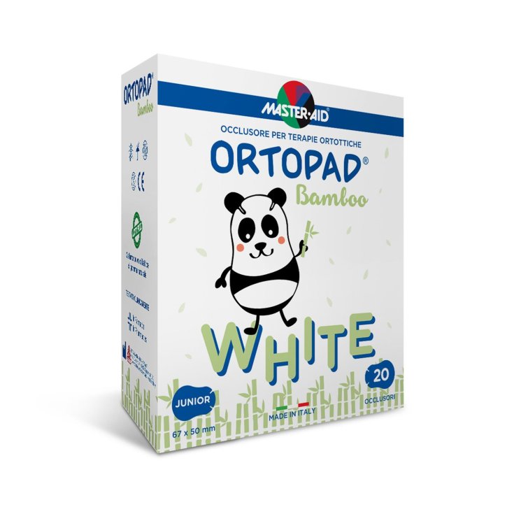 Master-Aid® Ortopad® White Occluder For Orthotic Therapies Junior White Format 20 Pieces
