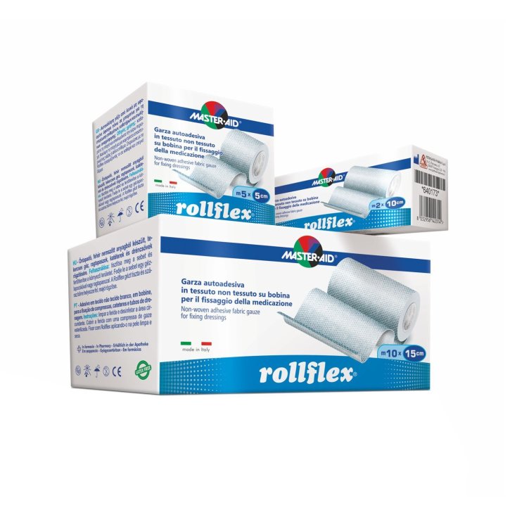 Master-Aid® Rollflex® Self-Adhesive Gauze Non Woven Fabric 10 x 15 cm