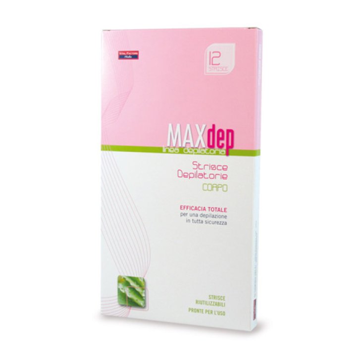 Max Dep Body Depilatory Strips 12 Strips