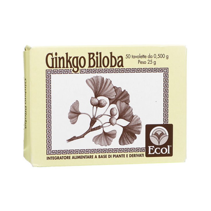 Ecol Ginkgo Biloba Food Supplement 50 Tablets