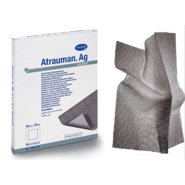 Atrauman AG Dressing with Silver 10x10cm 10 Dressings