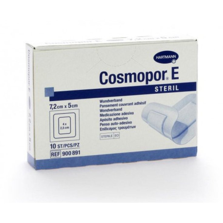 Cosmopor E Sterile Tnt Adhesive Plasters 7,2x5cmx10 Pieces