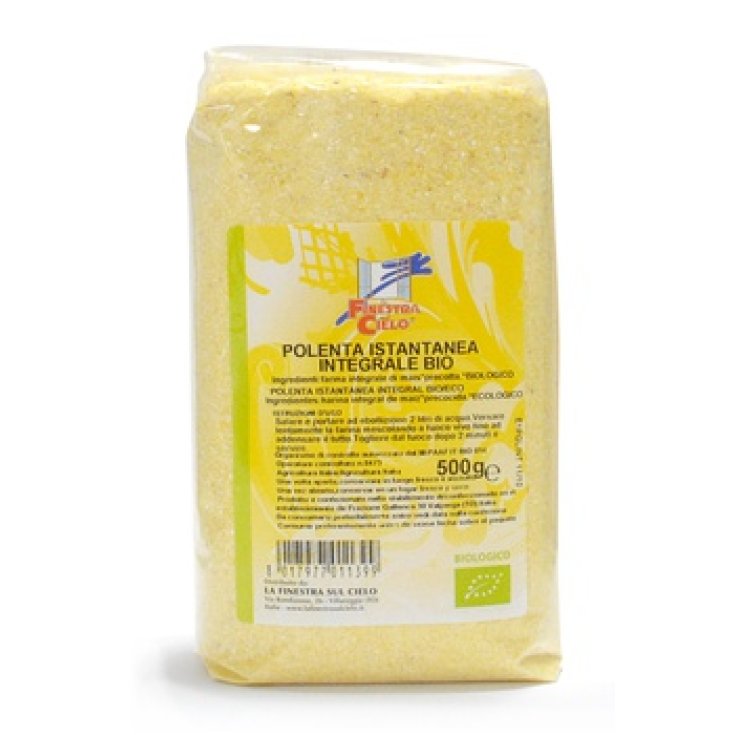 La Finestra sul Cielo Whole Wheat Corn Flour for Organic Instant Polenta 500g